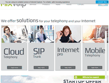 Tablet Screenshot of mixvoip.com